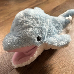 Baby Kellytoy Blue Gerald Dolphin Stuffed Animal Puppet